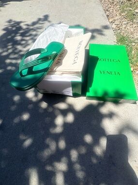 Bottega Veneta Grass Green sandals